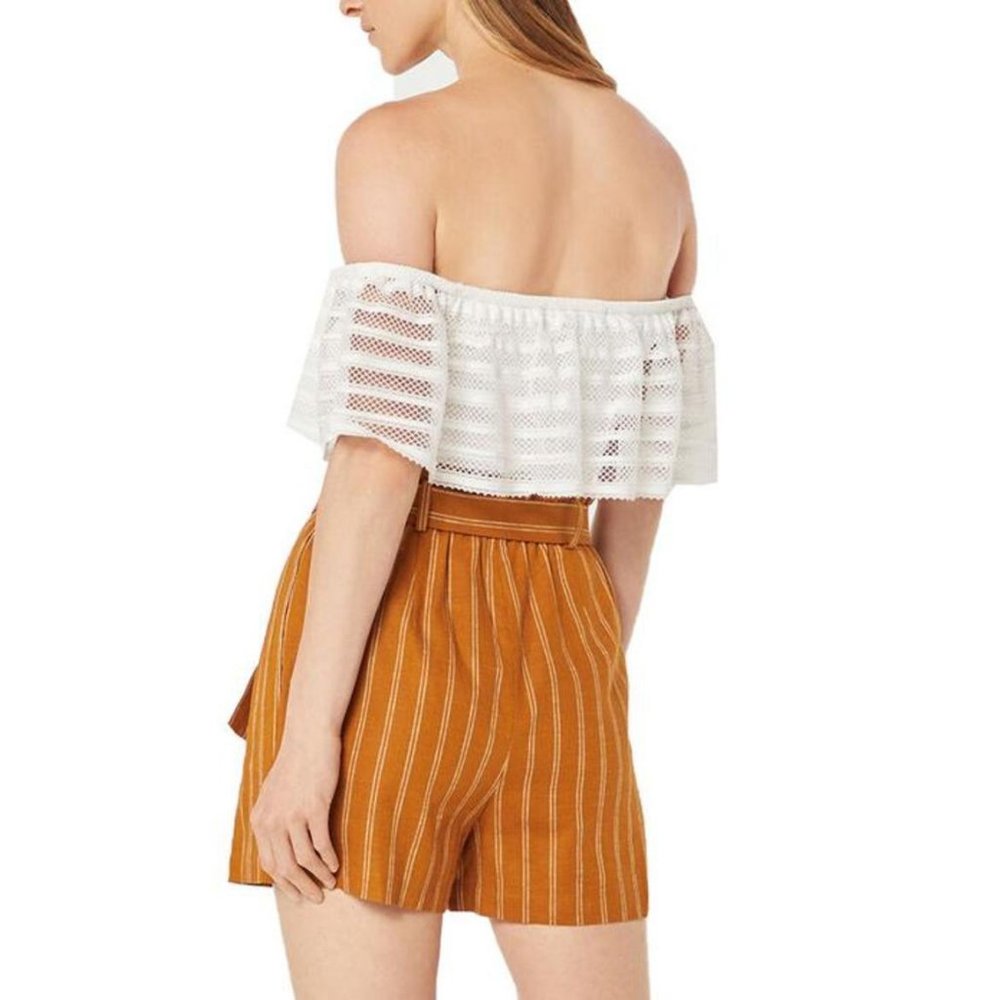BCBG Linen High-Waisted Shorts - Picture 5 of 15